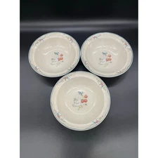 Vintage International Marmalade 8868 Geese Set of 3 Soup / Cereal Bowls Japan 