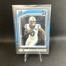 Jatavion Sanders Rated Rookie 2024 Clearly Donruss Carolina Panthers RC