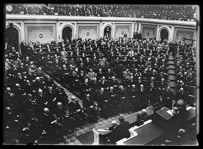 Photo:Washington D.C. U.S. Capitol Congress Chamber 1920s Assembly Crowd