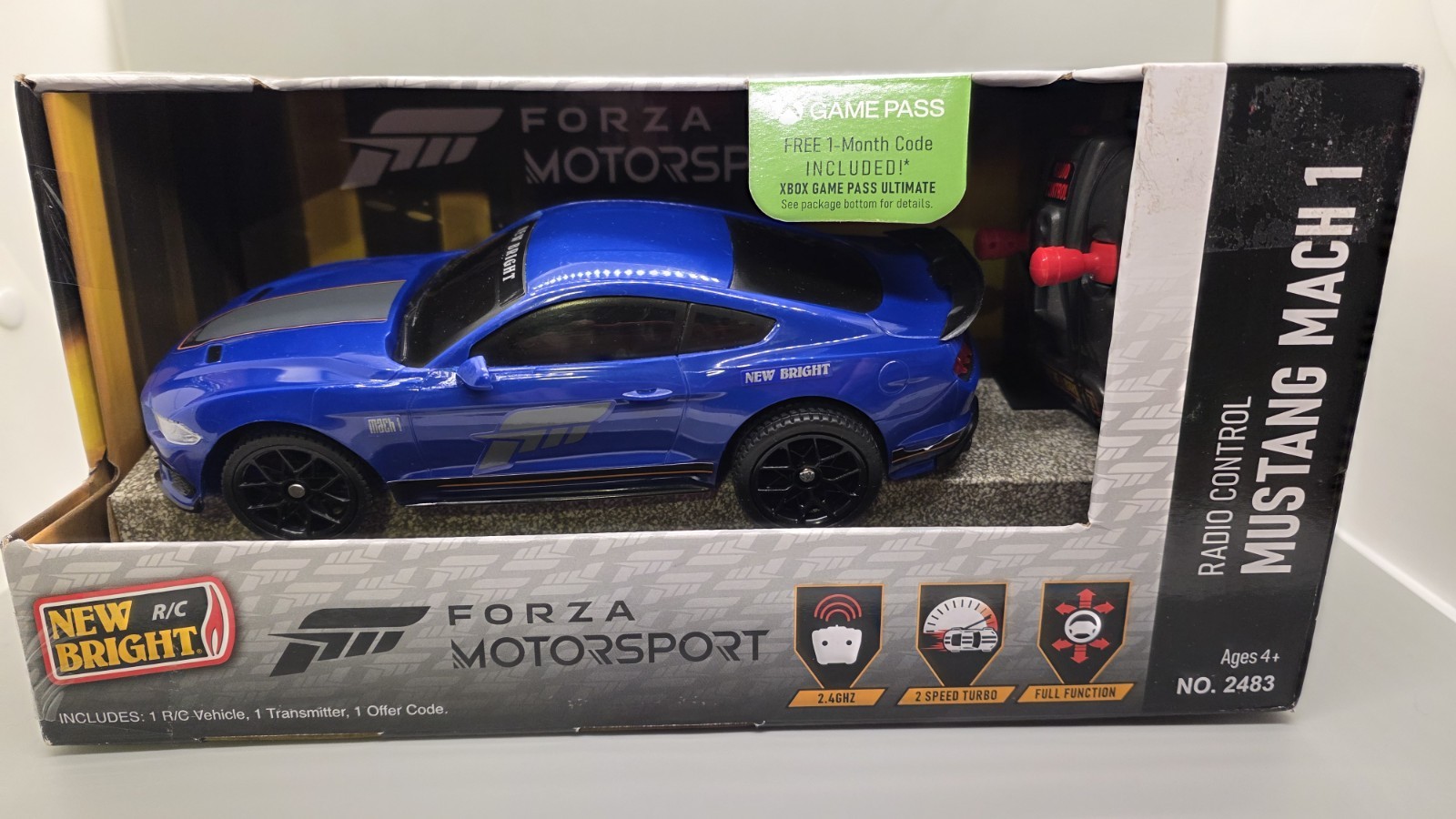 New Bright R/C Forza Motorsport Mustang Mach 1 Remote Control Car