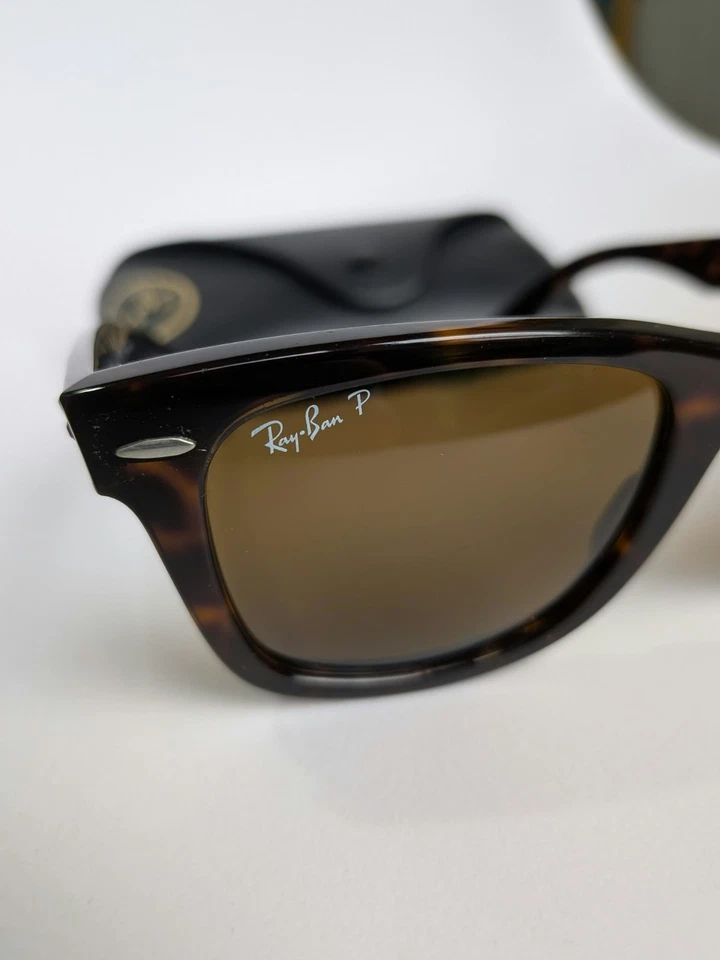 Ray-Ban Vintage Original Wayfarer Classic Polarized Sunglasses - Tortoise/Green., photo 2 of 5