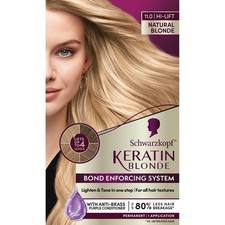 Schwarzkopf Keratin Blonde Hair Dye, 11 High Lift Natural Blonde Permanent Color