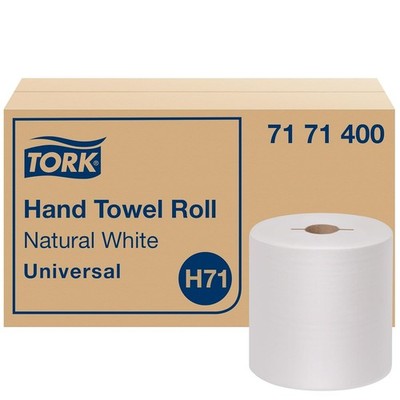 Tork Hand Towel Roll, Natural White, Universal, H71, Large, 100% Recycled, 1-P