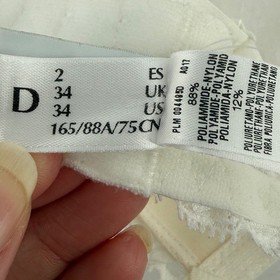 La Perla Ivory Lace Push Up Bra Padded Underwire Strappy Adjustable Straps Lux