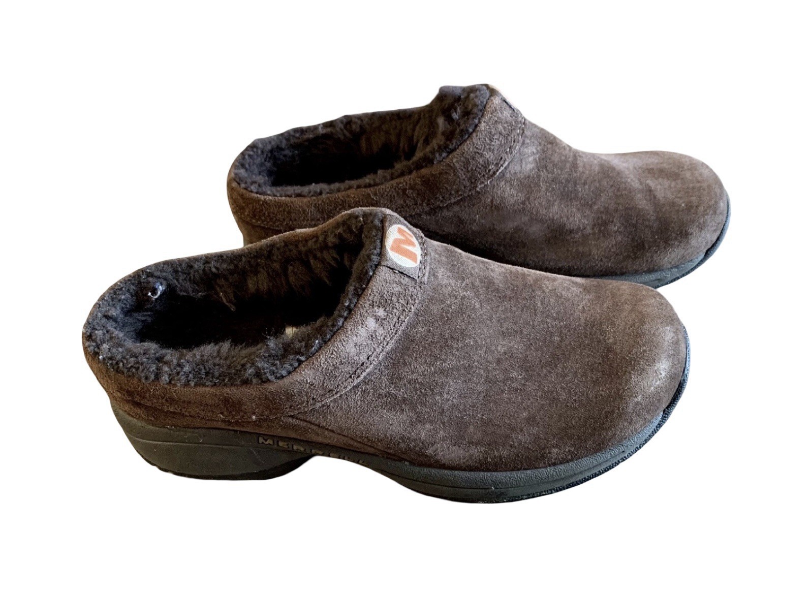 Merrell Primo Chill Marrone Pelliccia Foderata Slip On Scamosciato Zoccoli Scarpe Donna Taglia 6