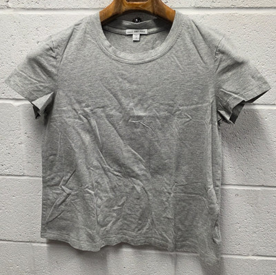James Perse Shirt Womens 2 Gray Crew Neck Short Sleeve Cotton Basic Tee Top