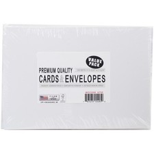 Leader Paper Products Leader A7 Greeting Cards W/Envelopes (5.25"X7.25") 50/Pkg-
