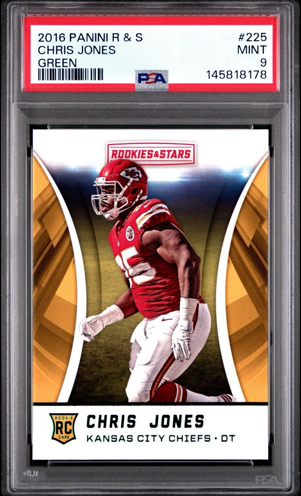 Chris Jones Panini Rookies & Stars #225 Green