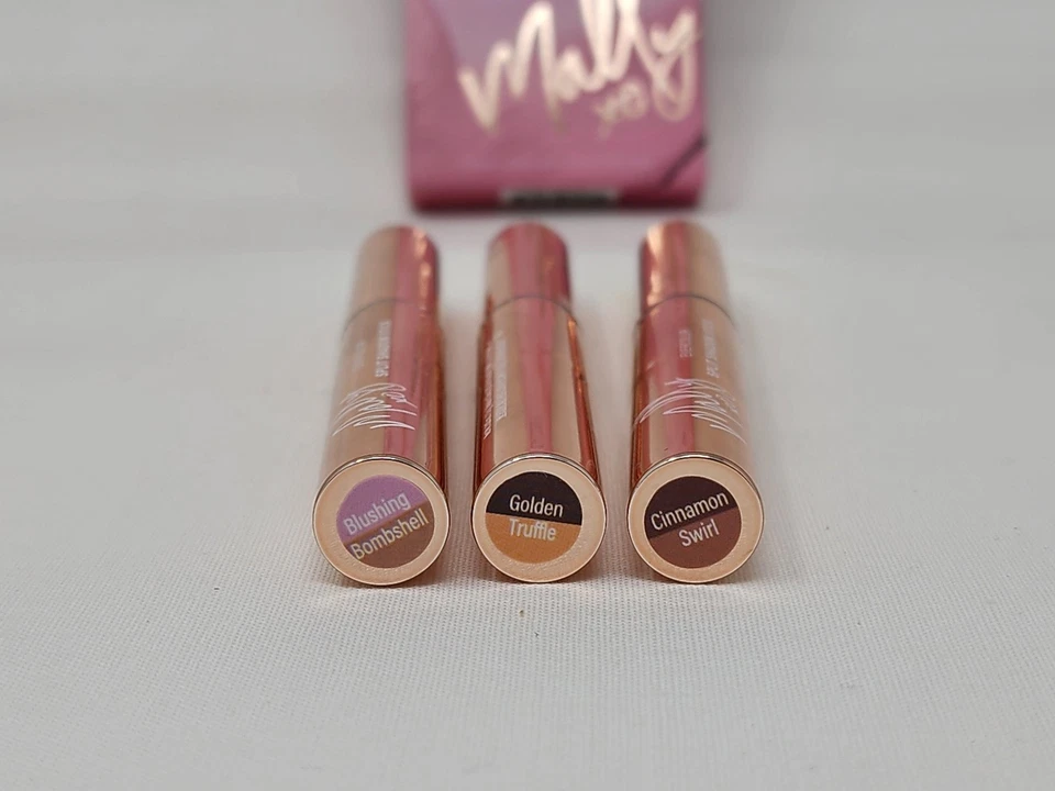 Mally Eyeshadow Stick 3pc Blushing Bombshell Golden Truffle Cinnamon Swirl - Image 3 of 4