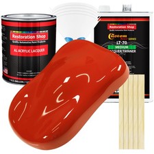 Monza Red Acrylic Lacquer Gallon Auto Paint Kit Medium Thinner