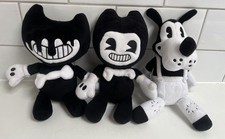 Bendy and The Ink Machine Soft Toy Plush Bundle Set of 3 Bendy Boris Ink Demon