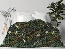 Botanical Forest Pattern Blanket