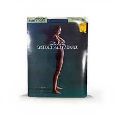 Vintage Mojud Agilon Panty Hose Navy Tall 5  8   Over NOS 100 Nylon 1970s