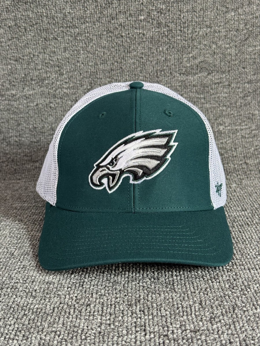 '47 Brand Philadelphia Eagles Trucker Strapback Green White Hat