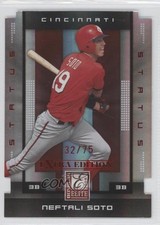 2008 Donruss Elite Extra Edition Status Red Die-Cut 32/75 Neftali Soto #77 0i0
