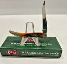 804 ~ Case XX 2000 Autumn Peach Seed Small Texas Toothpick 610096 SS, 5 Dot!