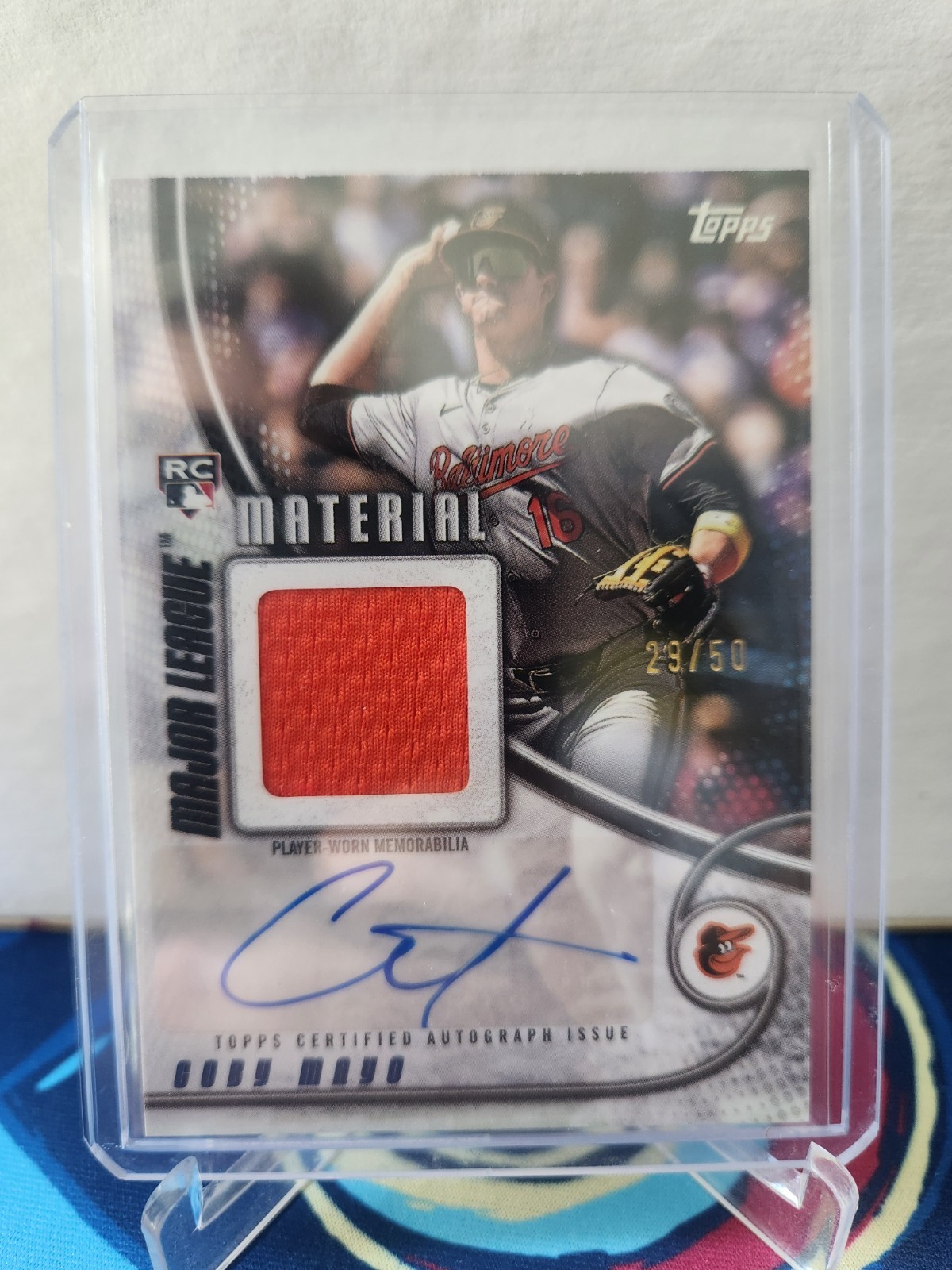 2025 Topps Series 2 Major League Material Coby Mayo 29/50 #MLMA2-CM (AUTO) (RC)