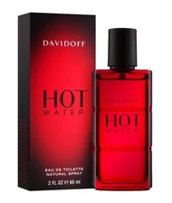 HOT WATER by DAVIDOFF for Men Cologne 2.0 oz 60 ml Eau De Toilette Spray NEW