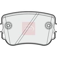 Apec BremsbeläGe Hinten FüR Audi A1 8X1 8XK 2010-2019 (R90)