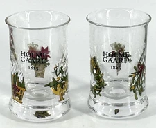 2 In Box Holmegaard Christmas Dram Glass Shot Glasses Denmark - 2018