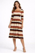 Coloreful Striped Dress Women's