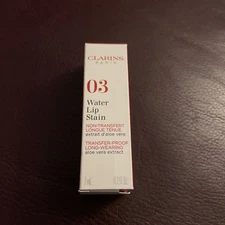 Clarins Water Lip Stain 03-Red Water 0.2 oz New w/box