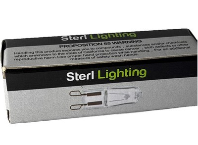 Sterl Lighting NEW Clear 40W G9 Bulb 110-130 Volt, 1 PACK OF 10-Brand New