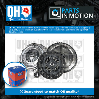 Clutch Kit with Flywheel fits CITROEN BERLINGO MULTISPACE B9 1.6D 2008 on QH New