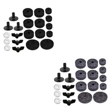 21 Pieces Cymbal Replacement Accessories Felts Pads Drum Sleeve