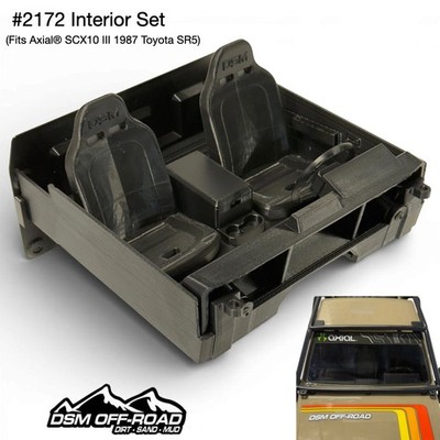 Interior Set - Fits Axial® SCX10 III 1987 Toyota SR5 | eBay