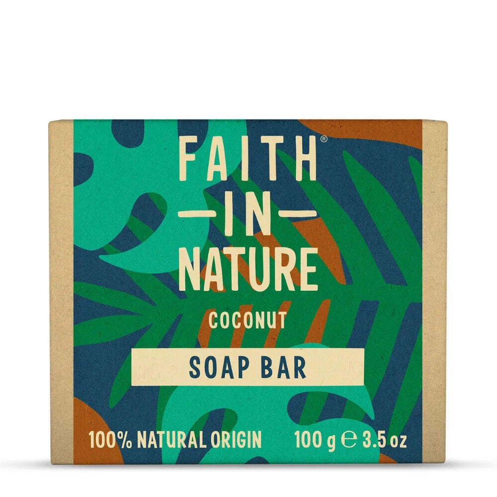 Faith In Nature Coconut Soap Bars 6x100g Natural Vegan
