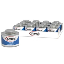 Sterno Fuel Cans - 6-Hour Burn, (12-Pack) Chafing Dish Fuel Can Burners for F...