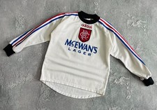 Vintage Adidas 1996 RANGERS GORAM #1 Football Goalkeaper Jersey Soccer Size XS/S