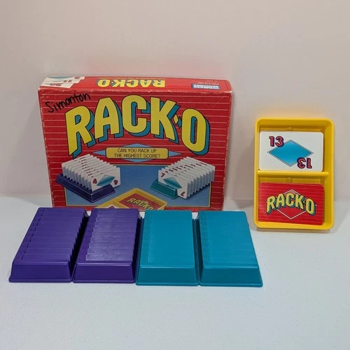 Parker Brothers Rack-O Card Board Game 40073 1992 Vintage 1990's 100% Complete