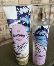 Bath  Body Works BUTTERFLY Fine Fragrance Mist Body Spray  1 Body Cream Set
