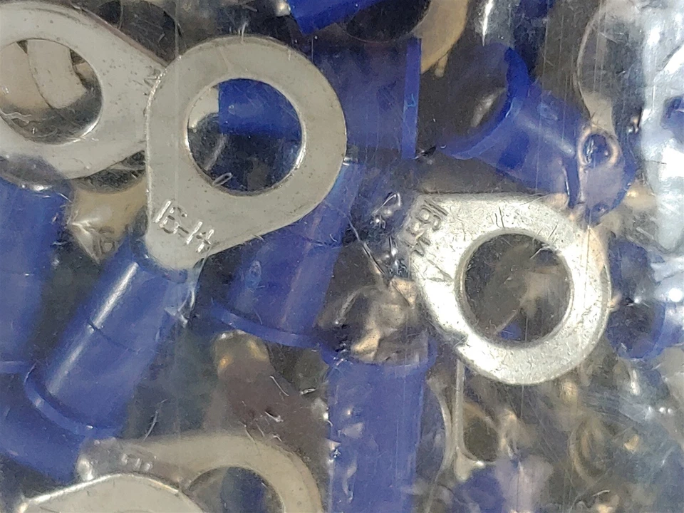 Install Bay 3MBVRT14 3M Ring Terminal Connector Vinyl 16/14 Gauge 1/4 inch-100Pk - Image 3 of 3