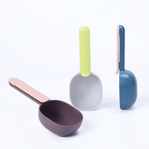 Cuchara alimentadora duradera de comida para mascotas gatos perros con clip de sellado cuchara para taza medidora - Imagen 2 de 14