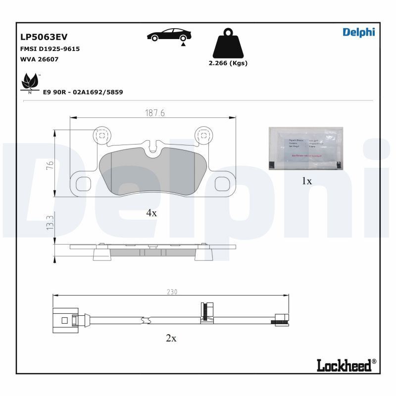 Plaquettes de frein Audi e-tron GT : kit de remplacement pour disques de berline quattro
