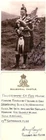 RARE SIGNED BALMORAL CASTLE PROGRAMME & POSTCARD SCOTS PIPE MAJOR H FORSYTH 1934