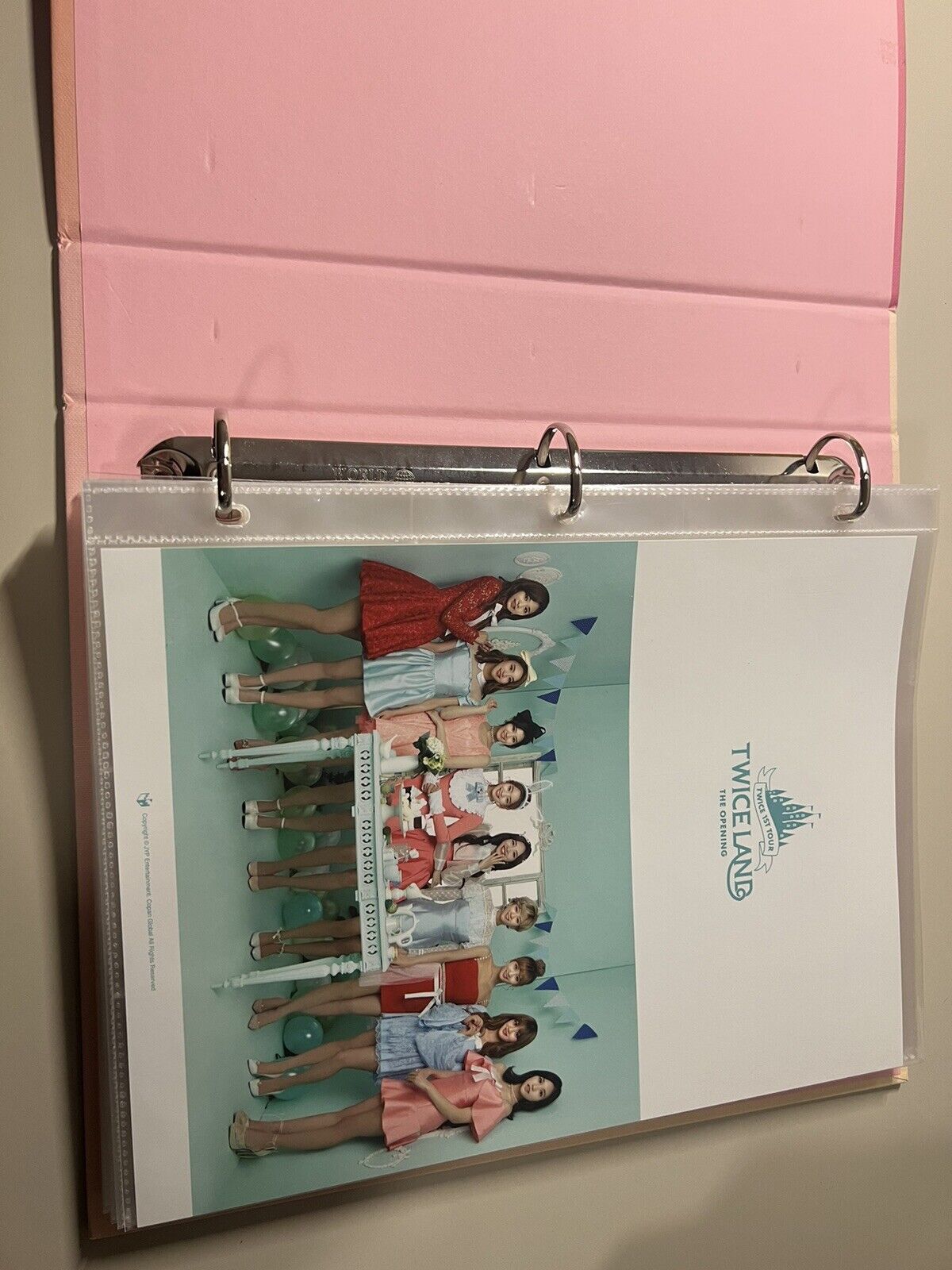 TWICE "TWICELAND" Photocard Binder Official *RARE 1ST TOUR* | USED