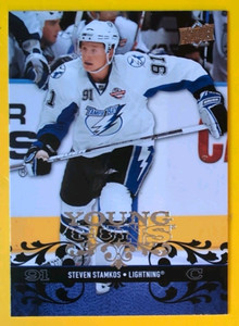 STEVEN STAMKOS YOUNG GUNS 2008-09 UPPER DECK SERIES 1 ROOKIE #245 LIGHTNING