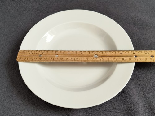 6 Tognana White Wide Rim Pasta/Soup Bowls 9" - Picture 5 of 9