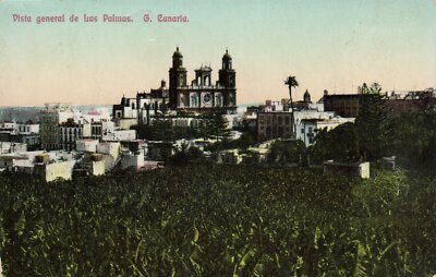 PC KANARISCHE INSELN SPANIEN GRAN CANARIA LAS PALMAS VISTA GENERAL (a49236)