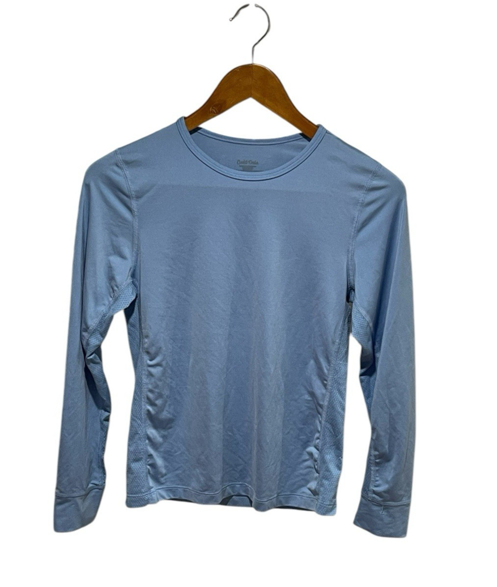 Cuddl Duds Active Long Sleeve Women's Small Blue