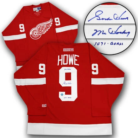 Gordie howe signed jersey deals