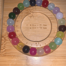 New Handmade Glass Bead Strechy Bracelet Girls Women Multi Color 6.2  Fits Most