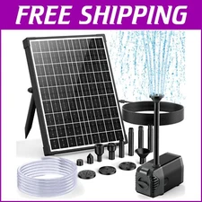 Quiet 20W Solar Powered Water Pump with 6.6FT Hose - Elegant Garden Feature
