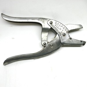 Salasco All in 1 Compound Lever Cattle Pliers Salt Lake Stamp Co PERFECT EAR TAG