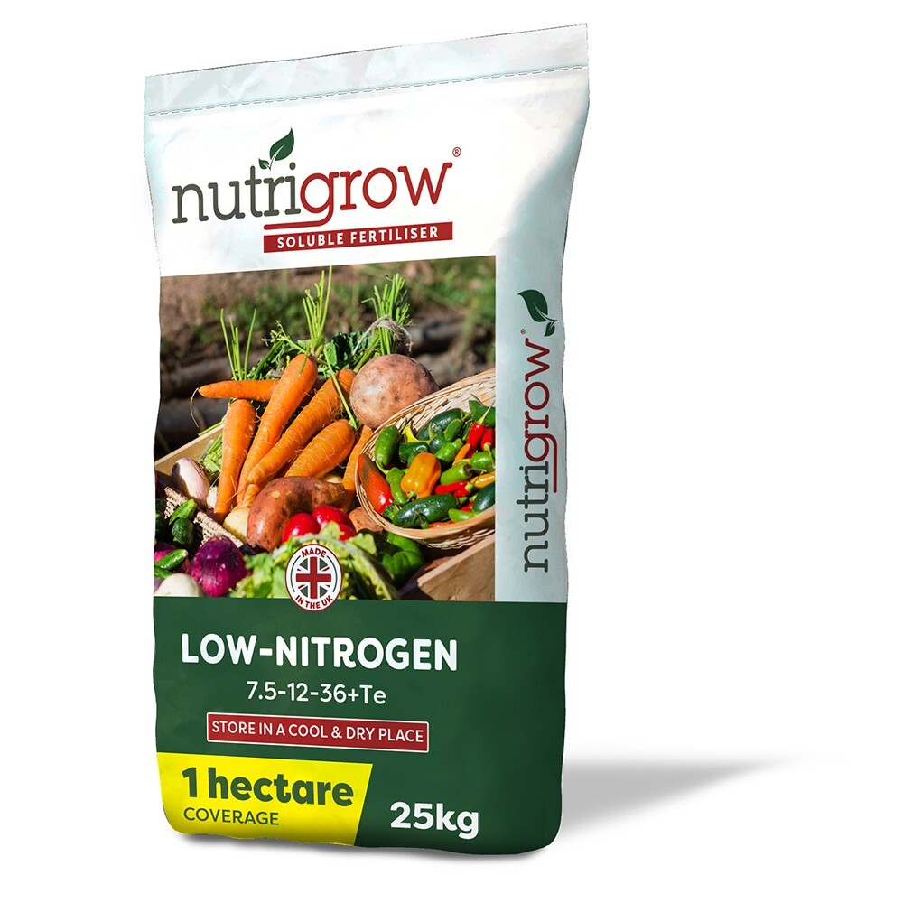 Nutrigrow Low Nitrogen Soluble Fertiliser 25kg Fruit Flowers High Potassium