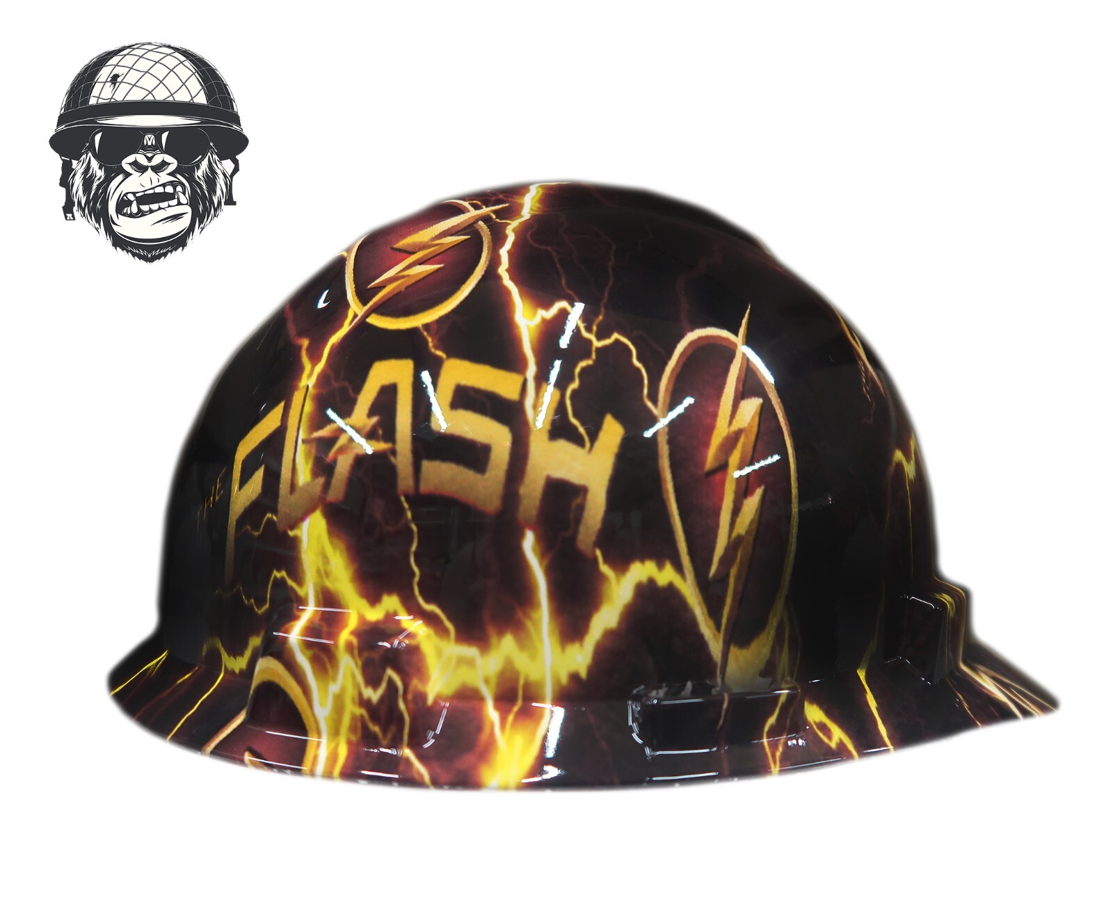 Custom Hydrographic Safety Hard Hat Mining Industrial FLASH MSA CAP
